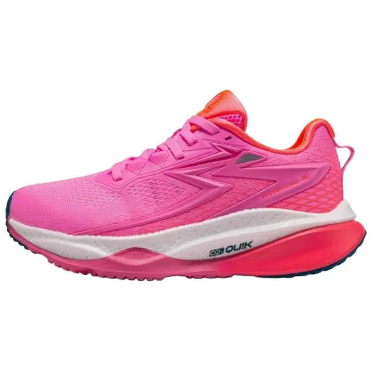 361° Cushioning And Breathable Low Top Long Distance Running Shoes Women's Pink