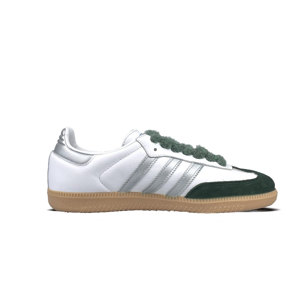 Adidas Originals SAMBA OG Anti-Slip Wear-Resistant Low-Top Skateboard Shoes Unisex White Green