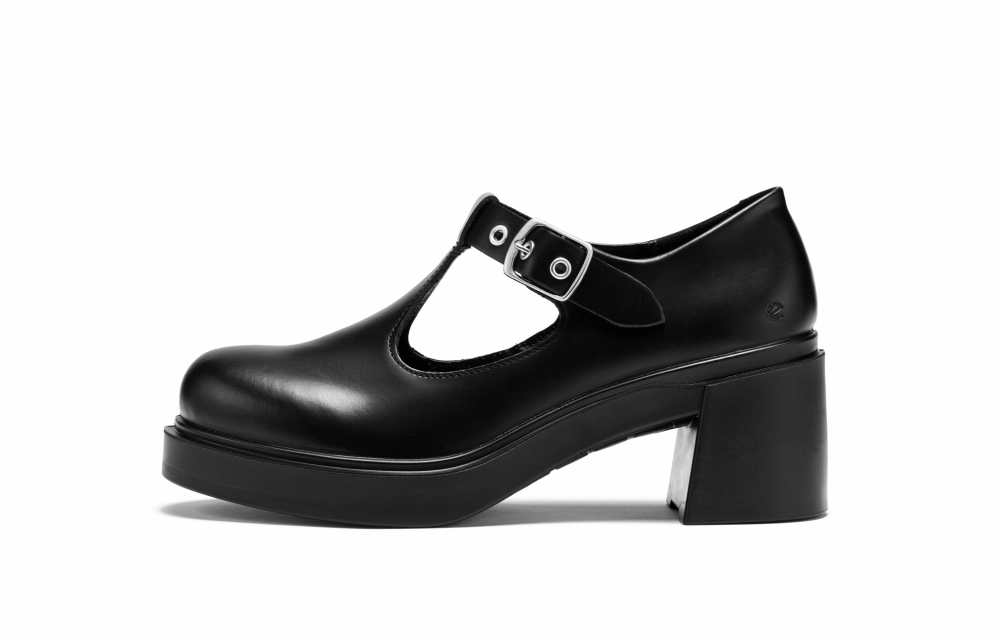Ecco Chunky Heel High Heels Women's Black