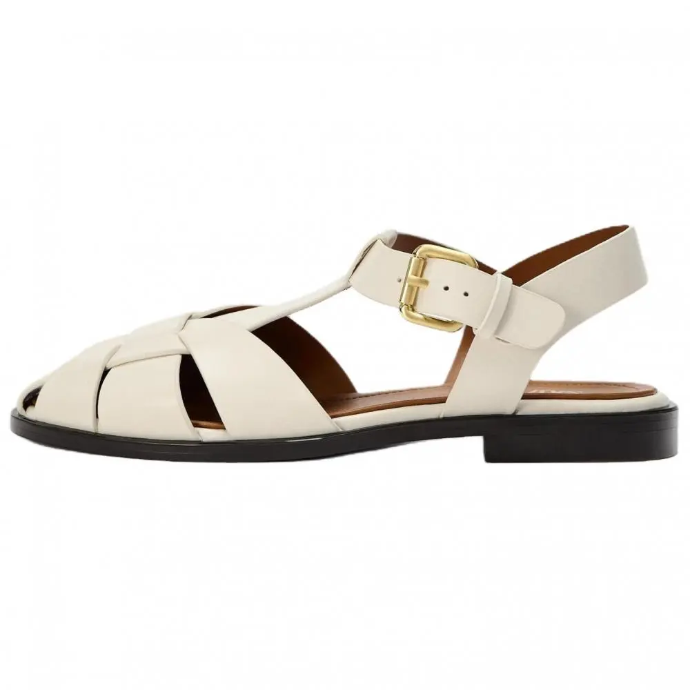 ZARA Roman Sandals Women's White