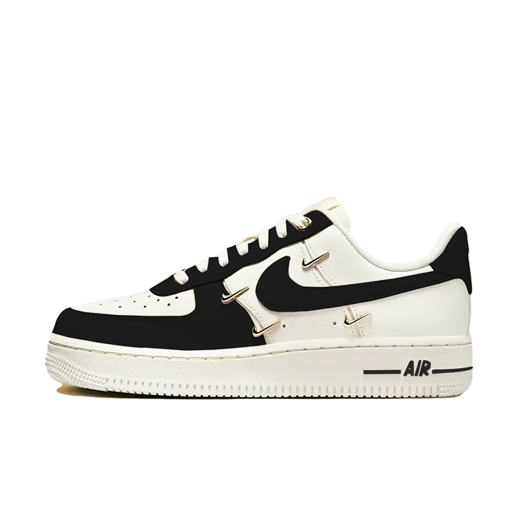 Nike Air Force 1 Slip-Resistant Cushioning Low-Top Skateboard Shoes Women's White Black