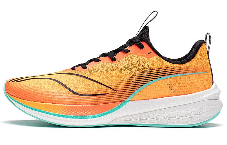 LiNing Red Hare 6 Pro Cushioning Anti-Slip And Wear-Resistant Low-Top Running Shoes Men's Neon Bright Orange