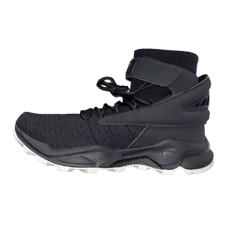 FILA FUSION Abrasion Resistant High Top Casual Shoes Men's Black