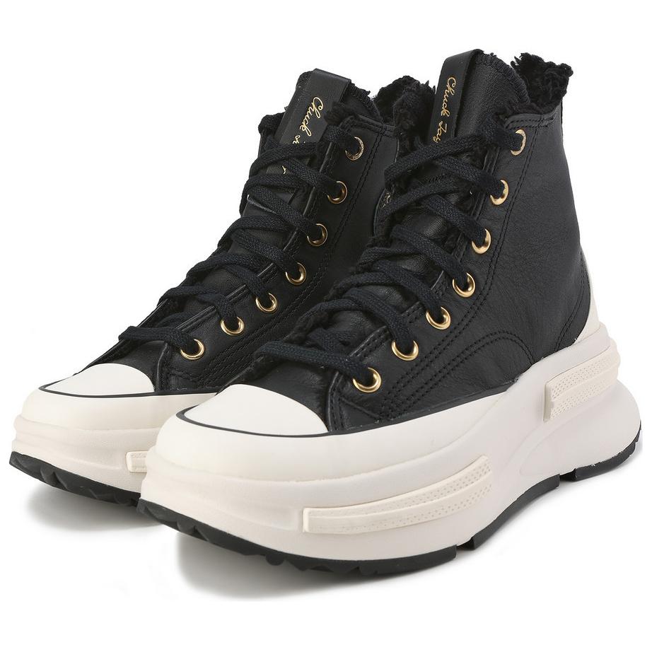 Converse Run Star Legacy Anti-Slip Wear-Resistant High-Top Casual Shoes Unisex Black