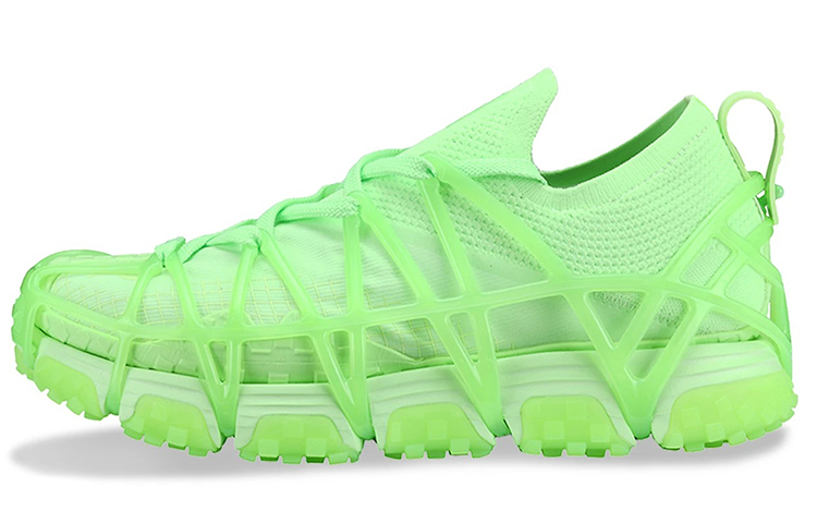 LiNing Mix ACE Anti-Slip Wear-Resistant Low-Top Casual Shoes Women's Fluorescent Ice Green