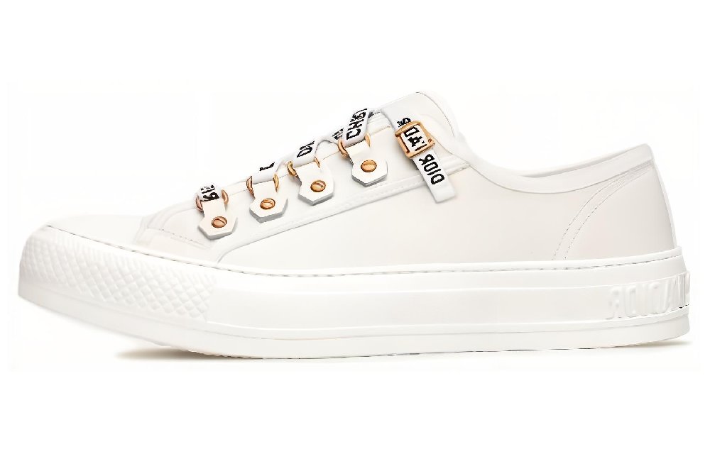 DIOR Walk'N'DIOR Low Top White Canvas Women's