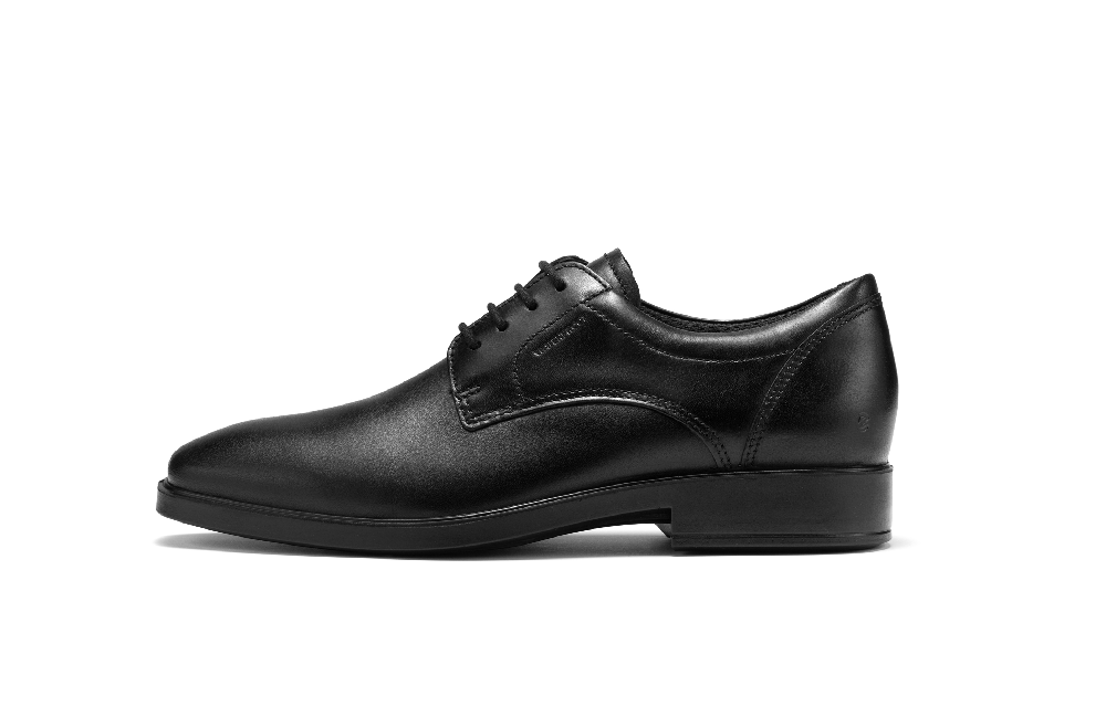 Ecco Urban Beige Blue Collection Dress Shoes Men's Black