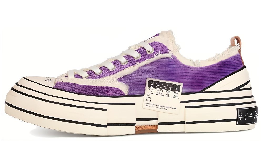 XVESSEL Canvas Shoes Unisex Low top Purple