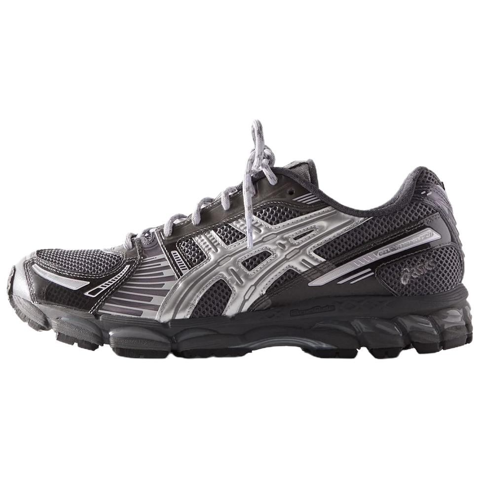 KITH x Asics GEL Kayano 12.1 Low Top Running Shoes Unisex Black Silver