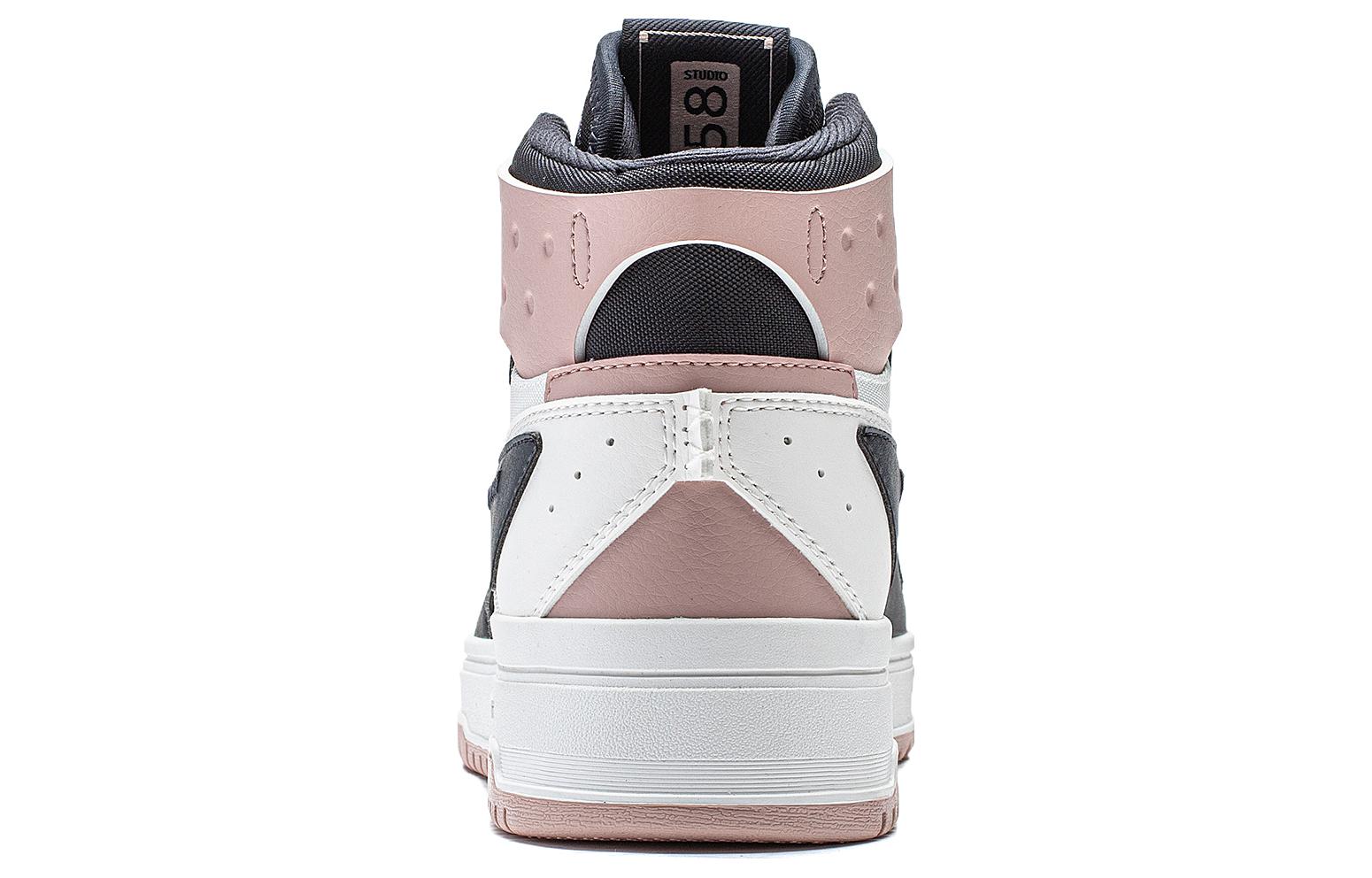 LiNing Yamahara 2.0 Anti Slip Wear Resistant High Top Skateboard Shoes Women's Dark Blue White Pink купить в интернет-магазине Yoocart с быстрой доставкой по России.