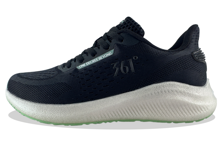 361° Lightweight Low Top Running Shoes Women's Black Green