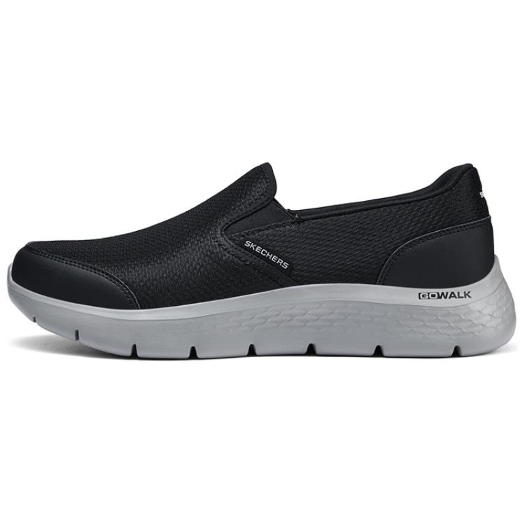 Skechers Go Walk Fle Wear-Resistant Low-Top Casual Shoes Men's Black