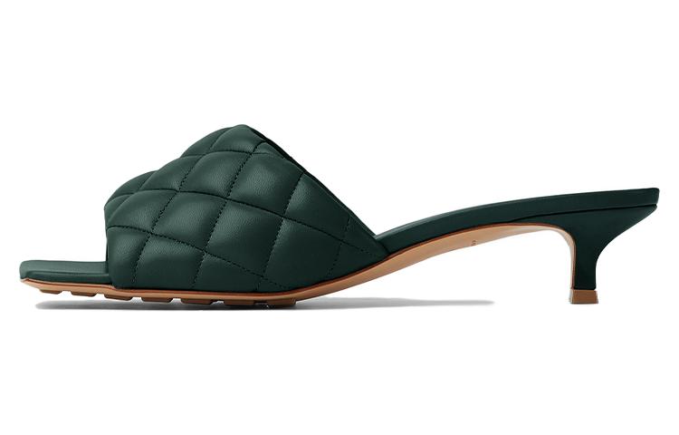 Bottega Veneta Abrasion-Resistant Slide Slippers Women's Pine Green