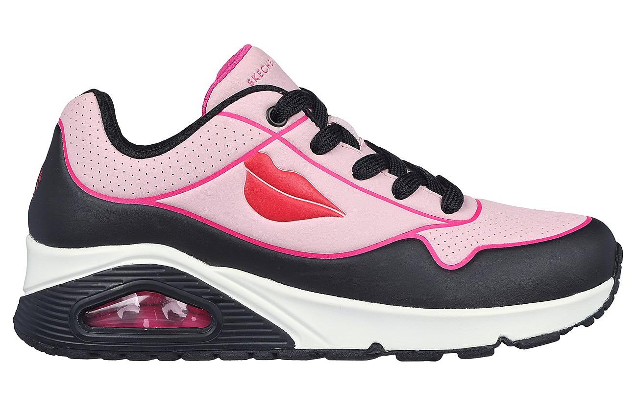 Skechers Cushioning Anti-Slip And Wear-Resistant Low-Top Running Shoes Women's Black Pink купить в интернет-магазине Yoocart с быстрой доставкой по России.