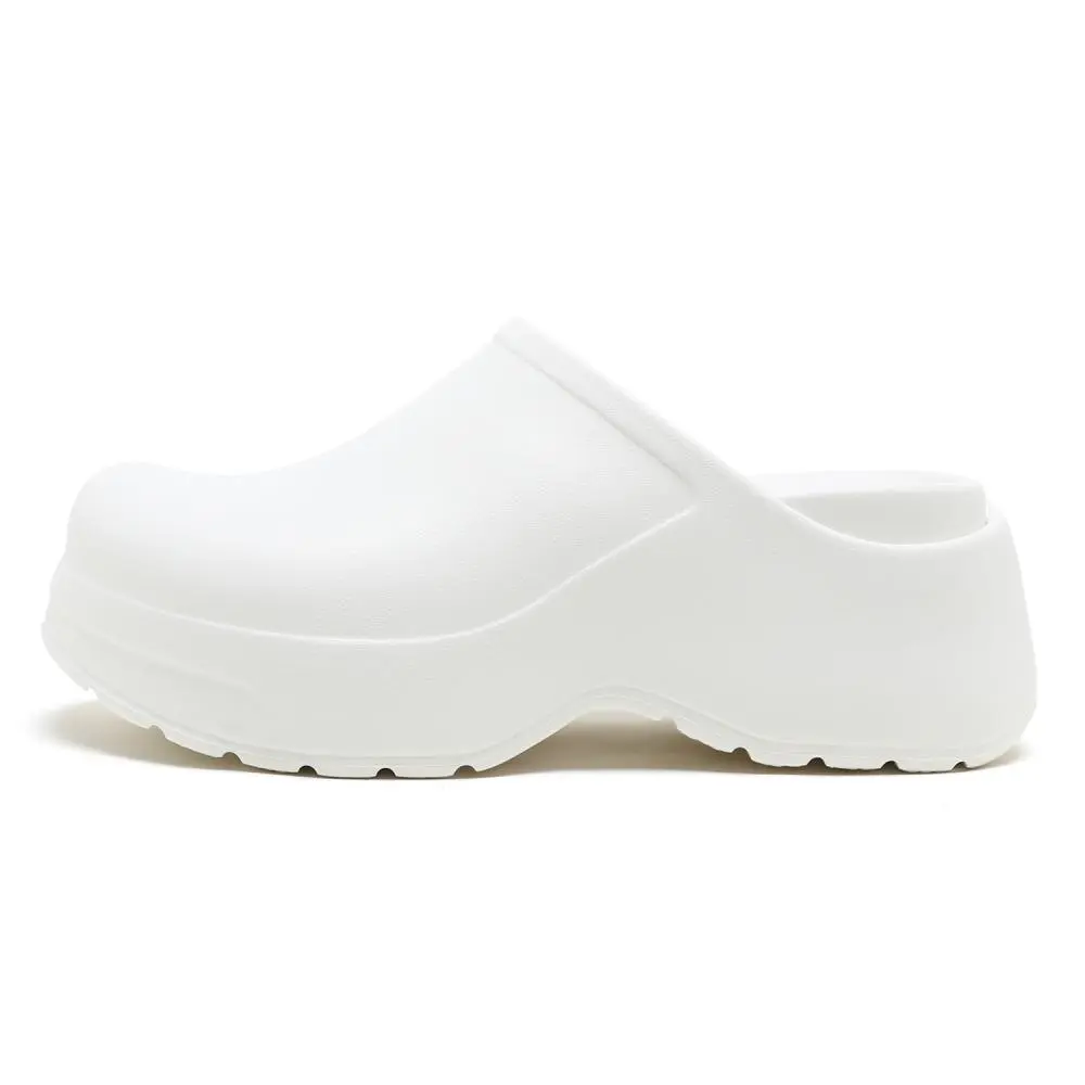 Jeep EVA Abrasion Resistant Closed Toe Slippers Women's White