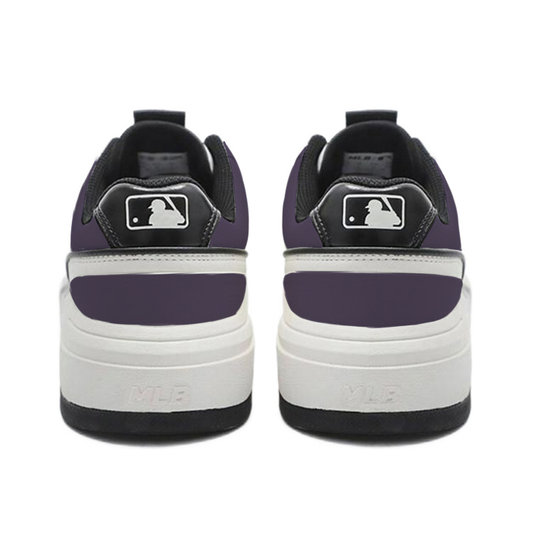 MLB Chunky Liner Slip Resistant Low Top Skateboard Shoes Unisex White Purple