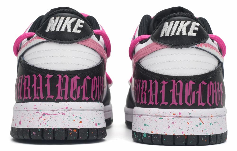 Nike Dunk Anti-Slip Wear-Resistant Low-Top Skateboard Shoes GS Black White Pink купить в интернет-магазине Yoocart с быстрой доставкой по России.