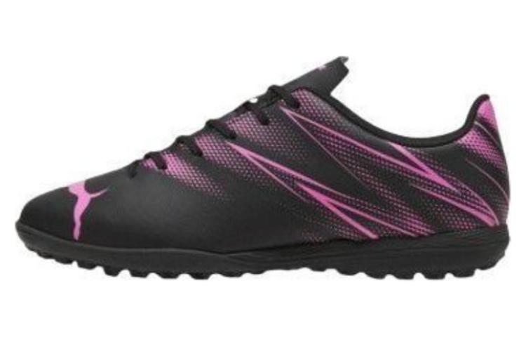 PUMA Attacanto AG Rubber Short Studs Anti-Slip Wear-Resistant Soccer Shoes Men's Black Purple