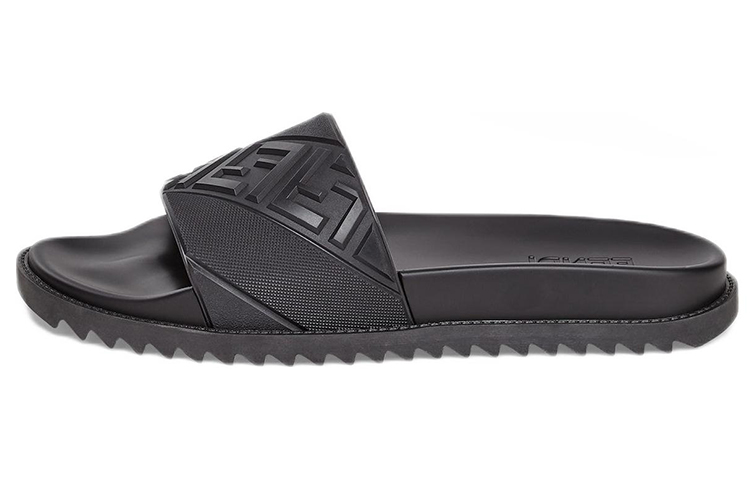 FENDI Rubber Slides Black