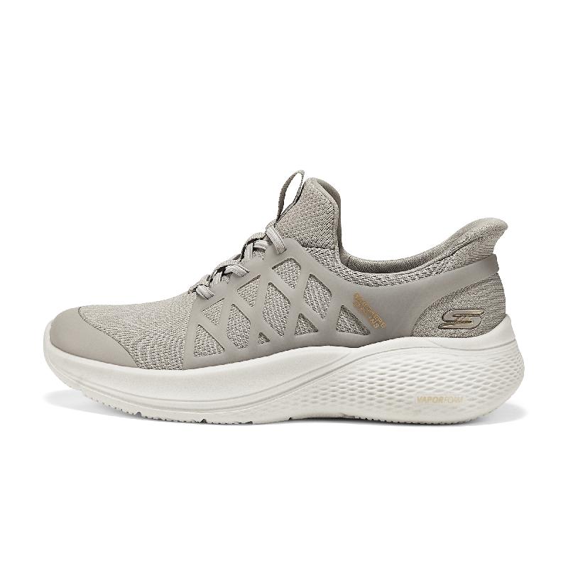 Skechers Bob's Anti-Slip Wear-Resistant Low-Top Casual Shoes Women's Light Gray