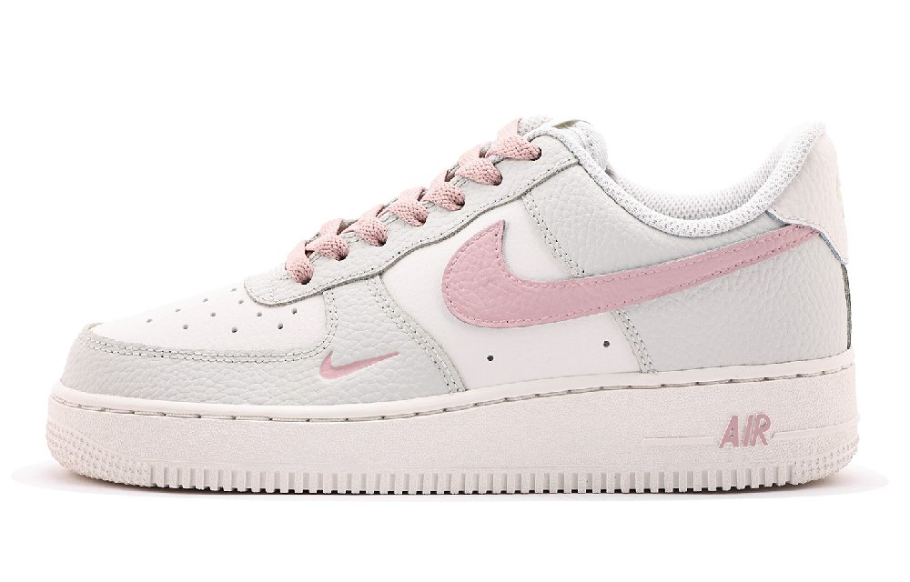 Nike Air Force 1 Coverage Abrasion Resistant Low Top Skateboard Shoes Women's Light Gray