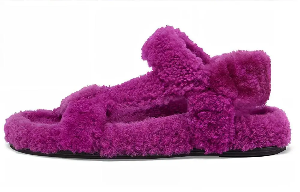 FENDI Feel One Strap Sandals Women's Purple