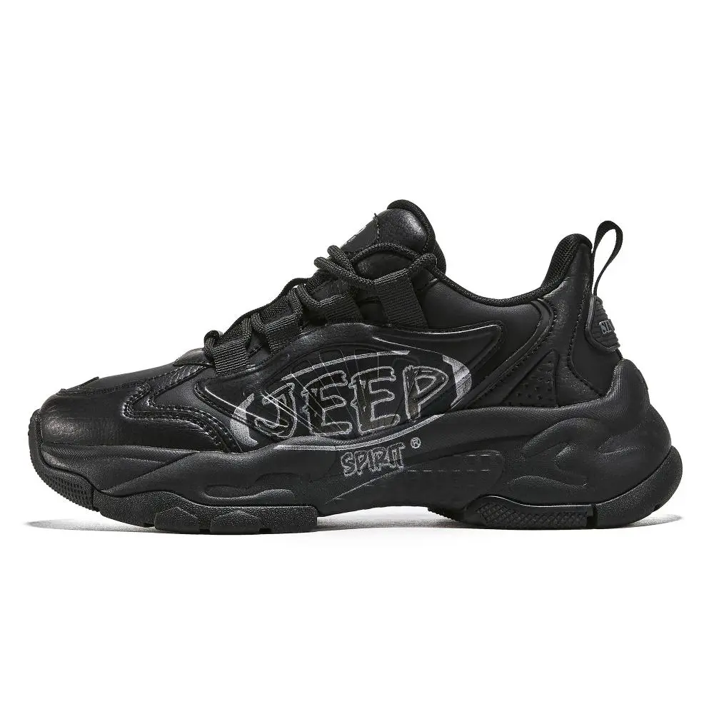 JEEP SPIRIT Low Top Casual Shoes Men's Graphite Black