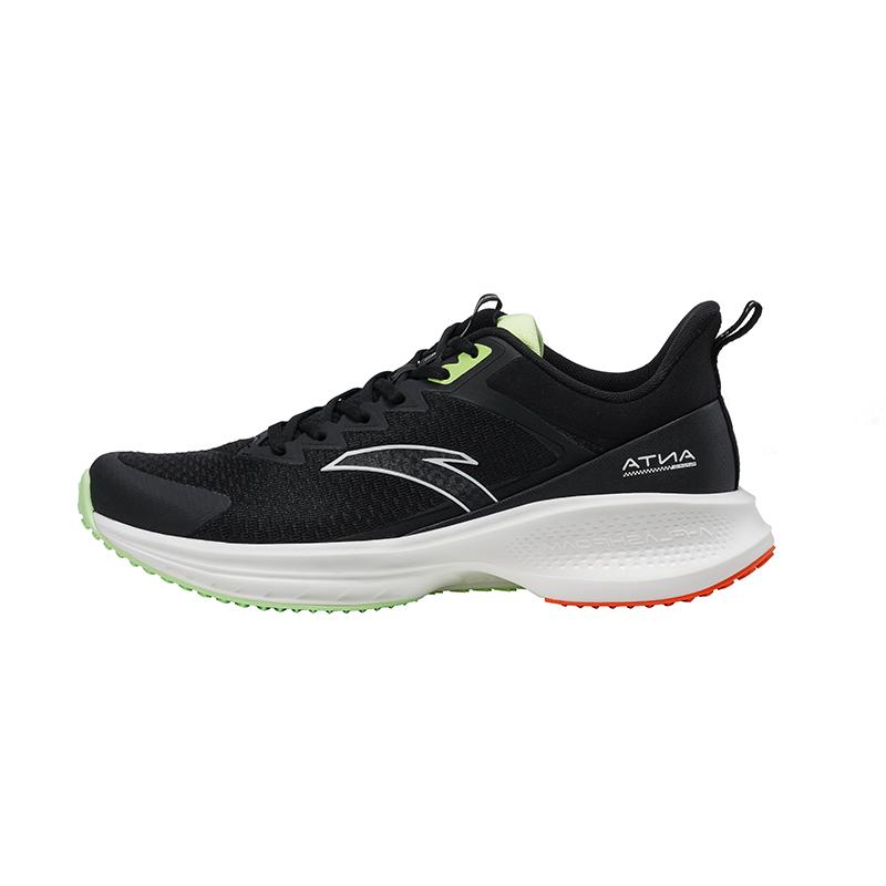 Anta Anti-Slip Wear-Resistant Low-Top Running Shoes Men's Black White