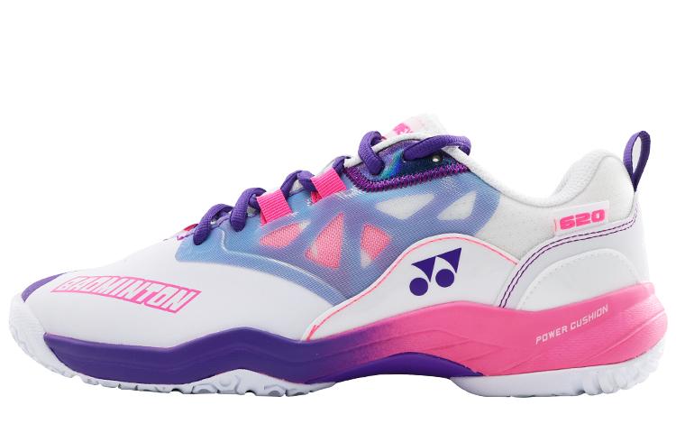 YONEX Power Cushion 620GCR Cushioning Low-Top Badminton Shoes Unisex Pink White Red