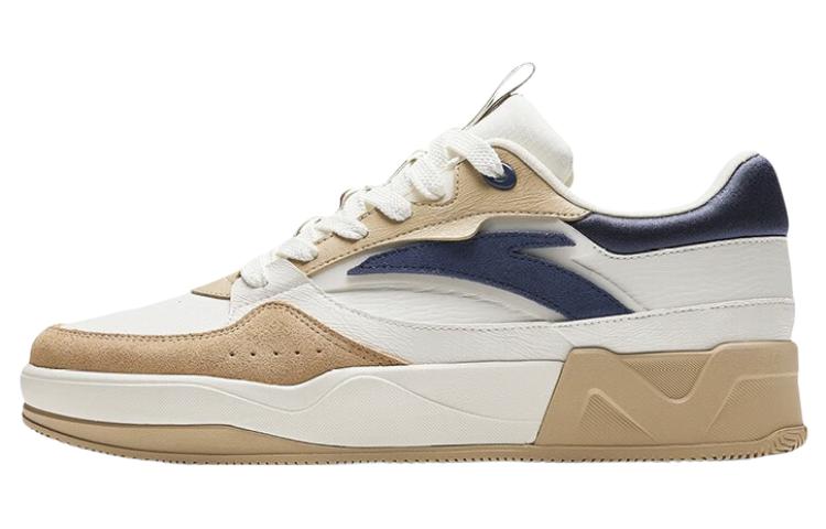 Anta C37 Series Anti-Slip Wear-Resistant Low-Top Skateboard Shoes Men's Yellow White Blue