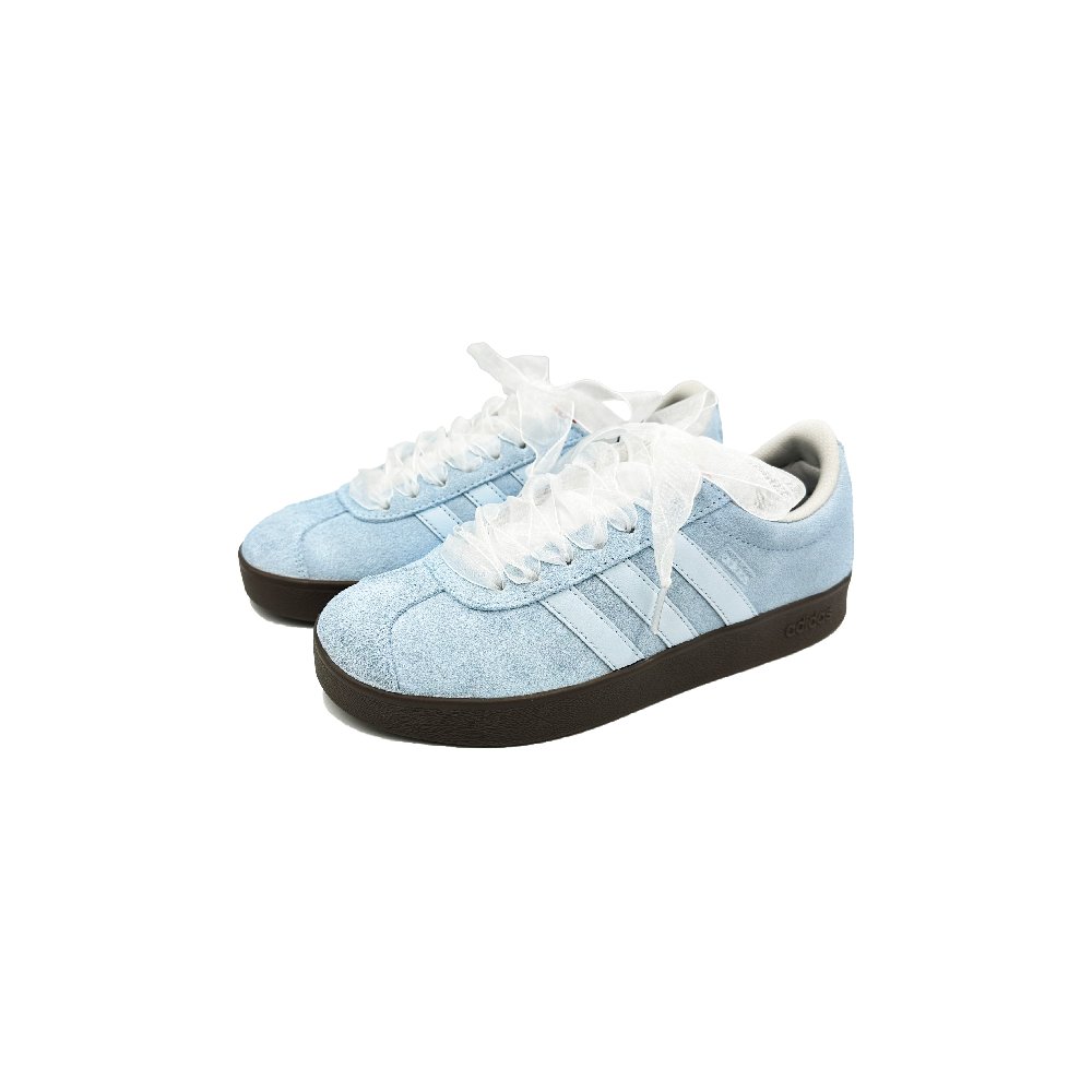 Adidas Neo VL Court 2.0 Sea's Tears Box Slip Resistant Balance Low Top Skateboard Shoes Unisex Light Blue