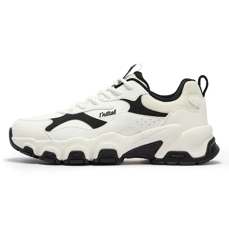 361° Height Increasing Low-Top Chunky Sneakers Women's White Black