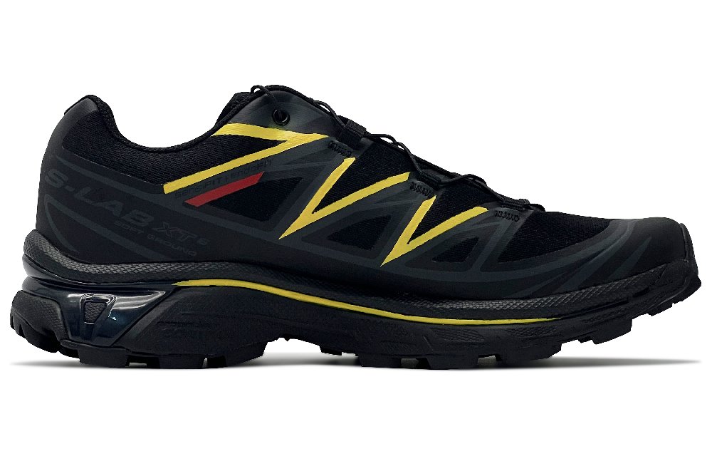 SALOMON XT-6 Slip-Resistant Low-Top Trail Running Running Shoes Unisex Black