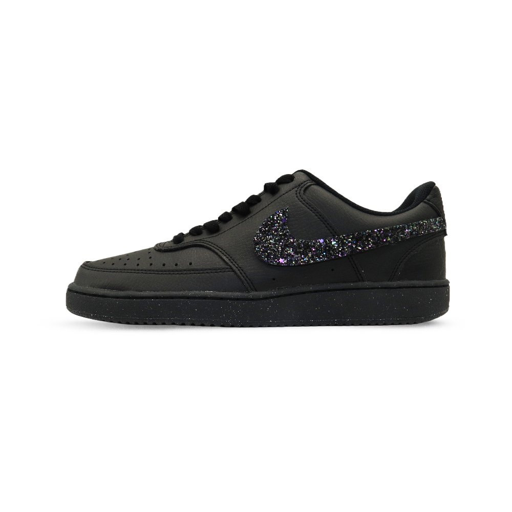 Nike Court Vision Low Cushioned Wear-Resistant Lightweight Low-Top Skateboard Shoes Unisex Black