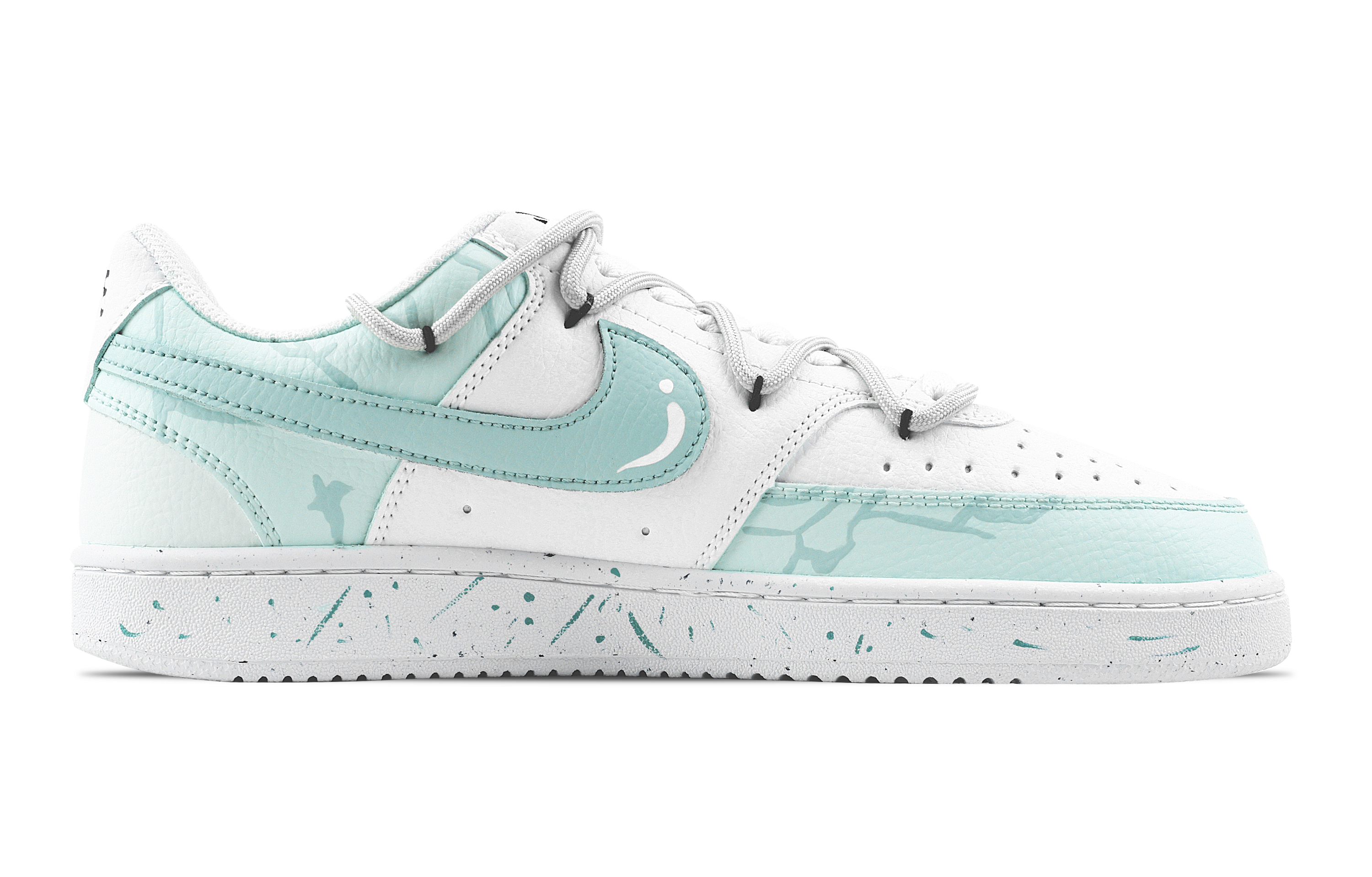 Nike Court Vision 1 Cool Moment, Heart Box Abrasion Resistant Low top Skateboard Shoes Men's Cyan купить в интернет-магазине Yoocart с быстрой доставкой по России.