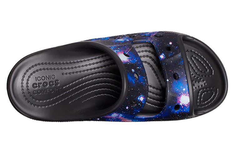 Crocs Slide Slippers Unisex Black/Multicolor Color