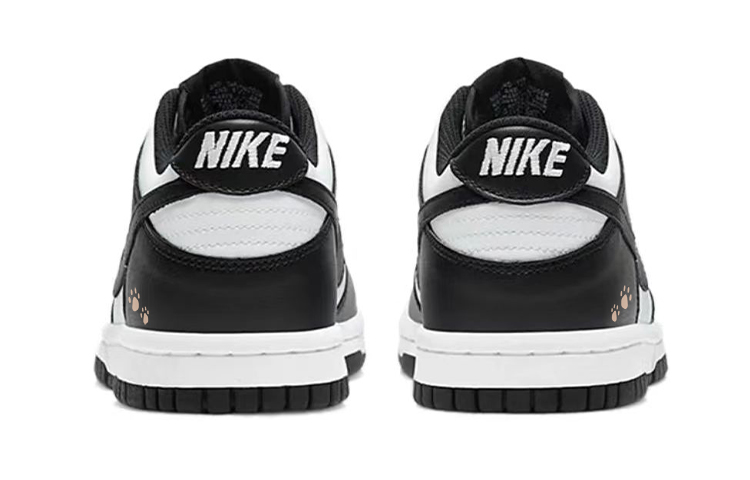 Nike Dunk Anti-Slip Wear-Resistant Low-Top Skateboard Shoes GS Black White