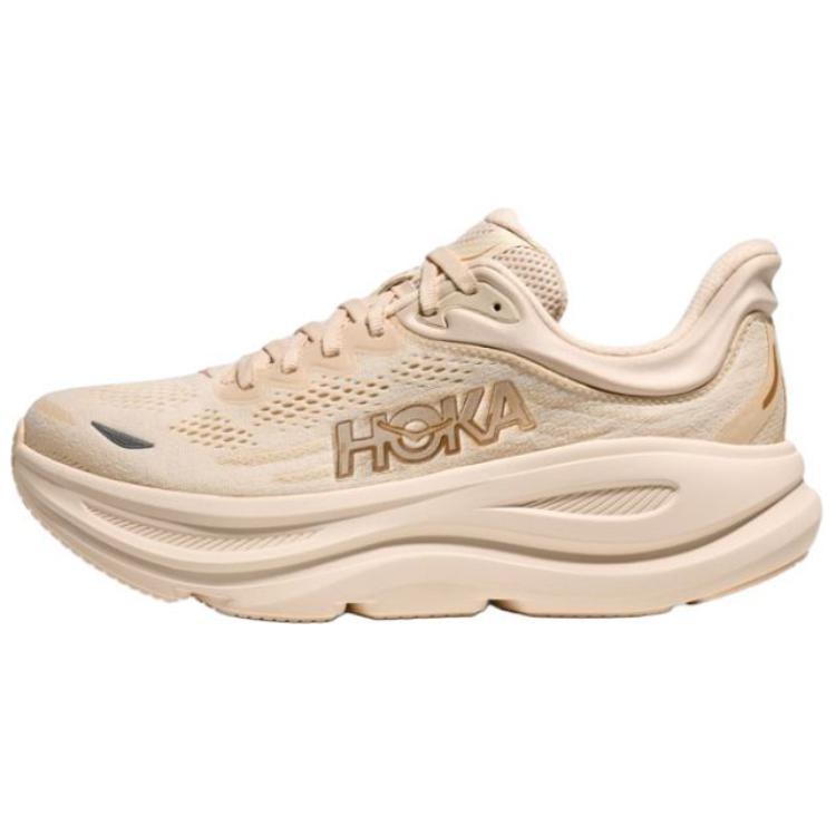 HOKA ONE ONE Bondi 9 Anti-Slip Wear-Resistant Low-Top Running Shoes Women's Beige D-Width купить в интернет-магазине Yoocart с быстрой доставкой по России.