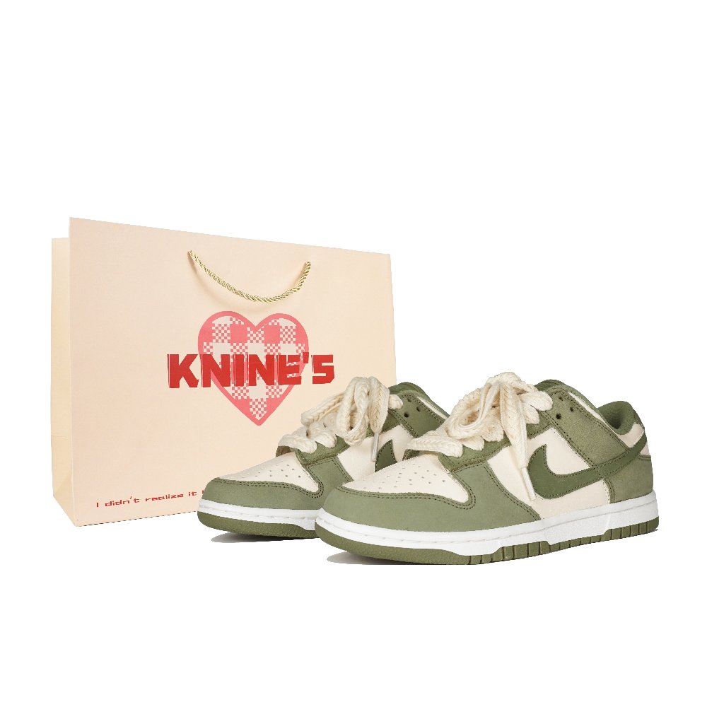 Nike Dunk Kuji Low-Top Skateboard Shoes Women's Olive Green