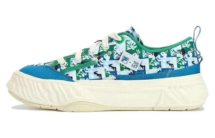 FILA Fosso MATISSE Anti-Slip Wear-Resistant Low-Top Canvas Shoes Men's Blue White
