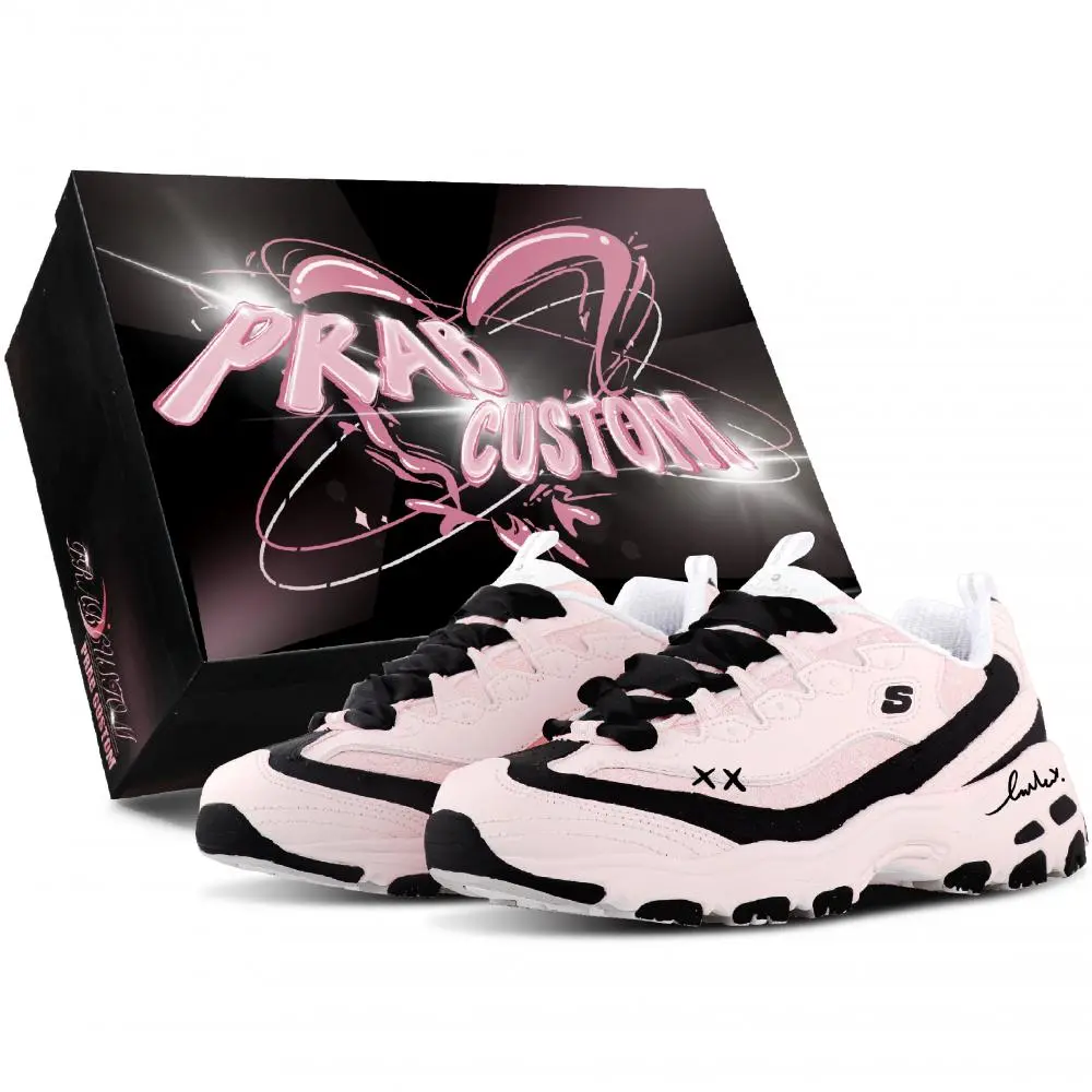 Skechers D'Lites 1.0 Chunky Sneakers Women's Low top Pink/Black
