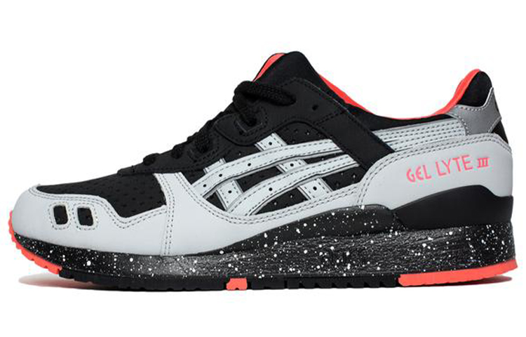 Asics Gel Lyte 3 Low Top Athletic Shoes Unisex Black Gray