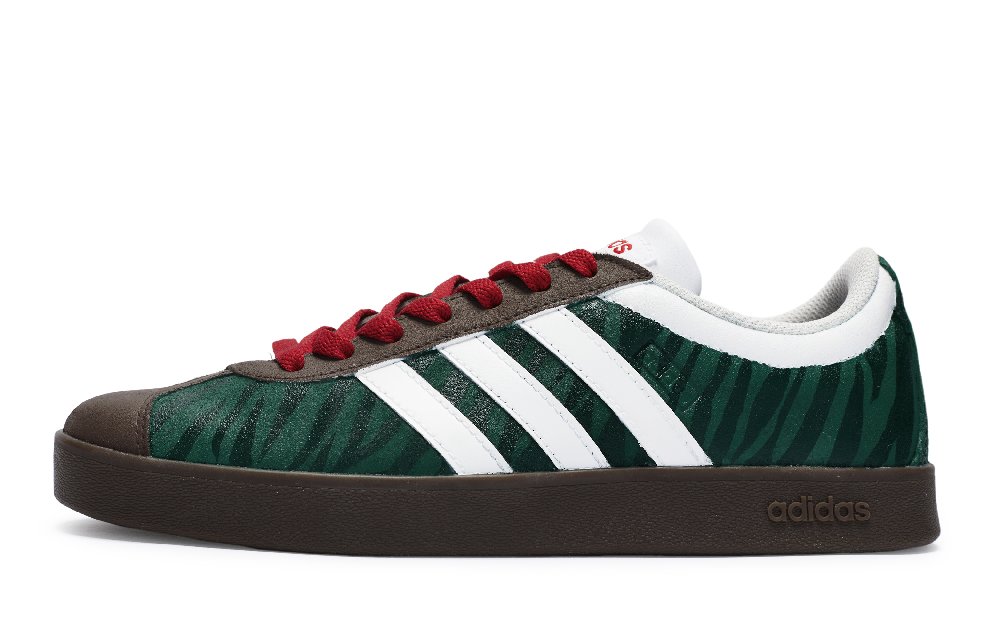 Adidas Neo Vl Court 811 Manufacturing Jungle Adventure Low-Top Skateboard Shoes Unisex Green White