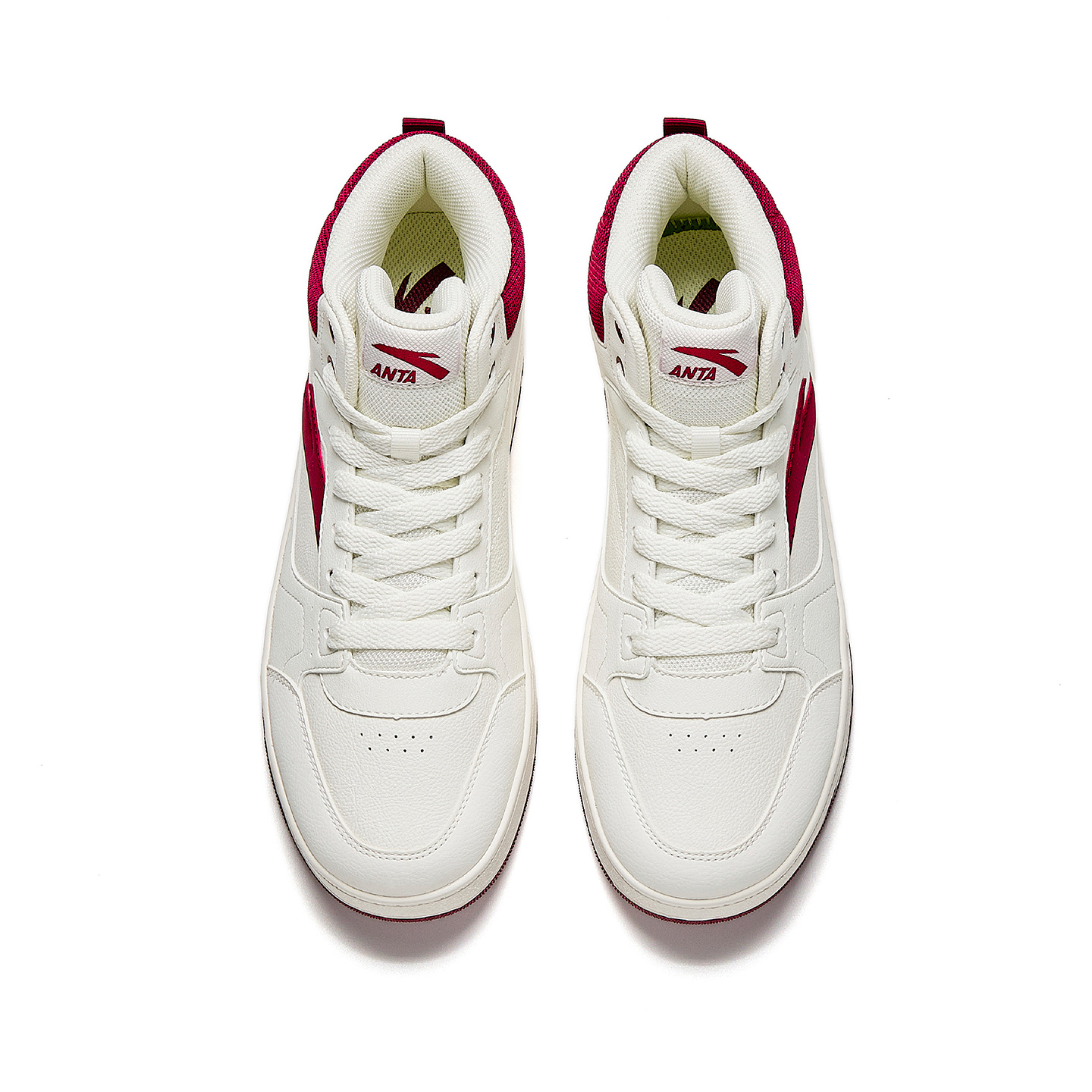 Anta Original Year Wear resistant And Lightweight High top Skateboard Shoes Men's White Red купить в интернет-магазине Yoocart с быстрой доставкой по России.