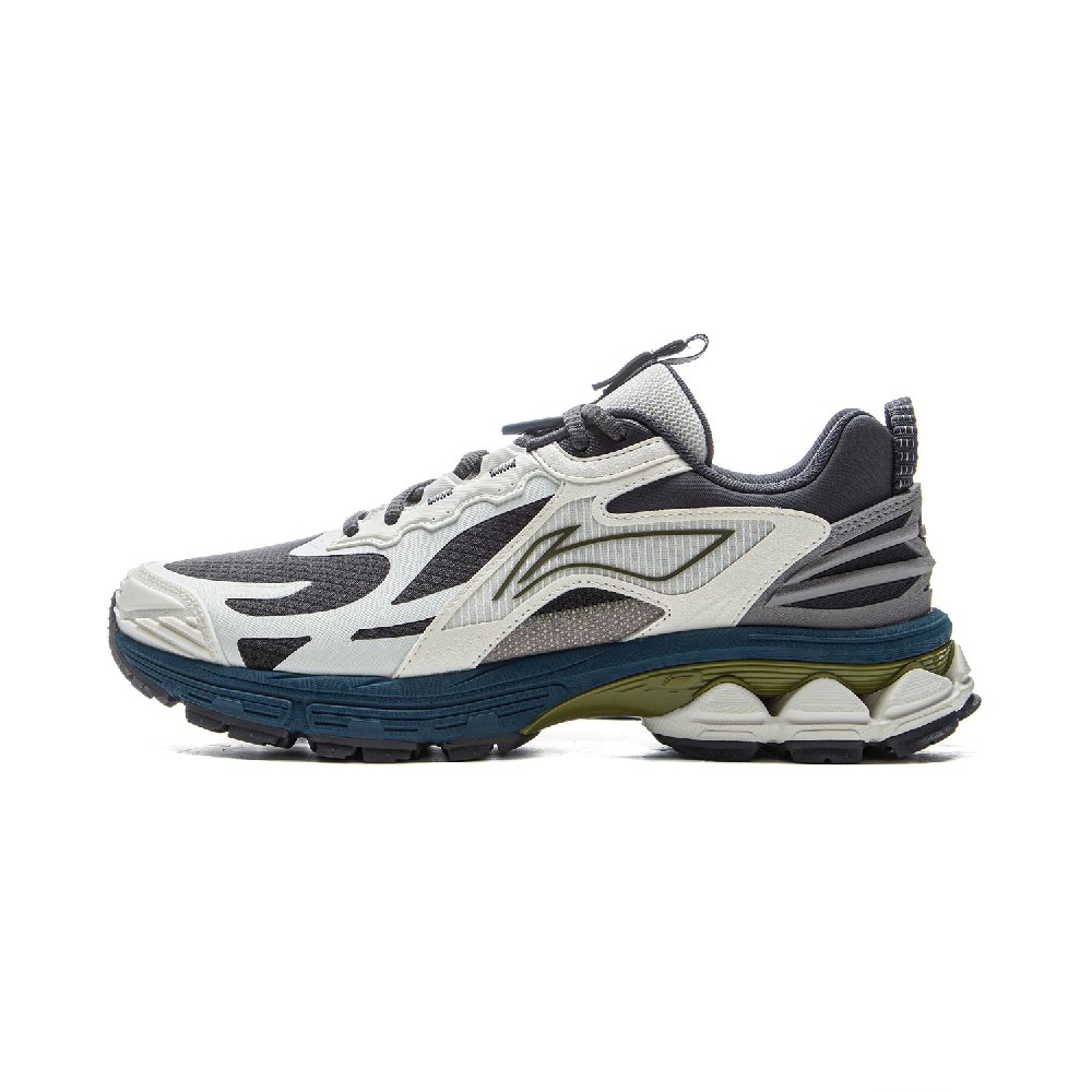 LiNing Fuyao 2.0 Trail Anti Slip Wear Resistant Low Top Casual Running Shoes Men's Black White