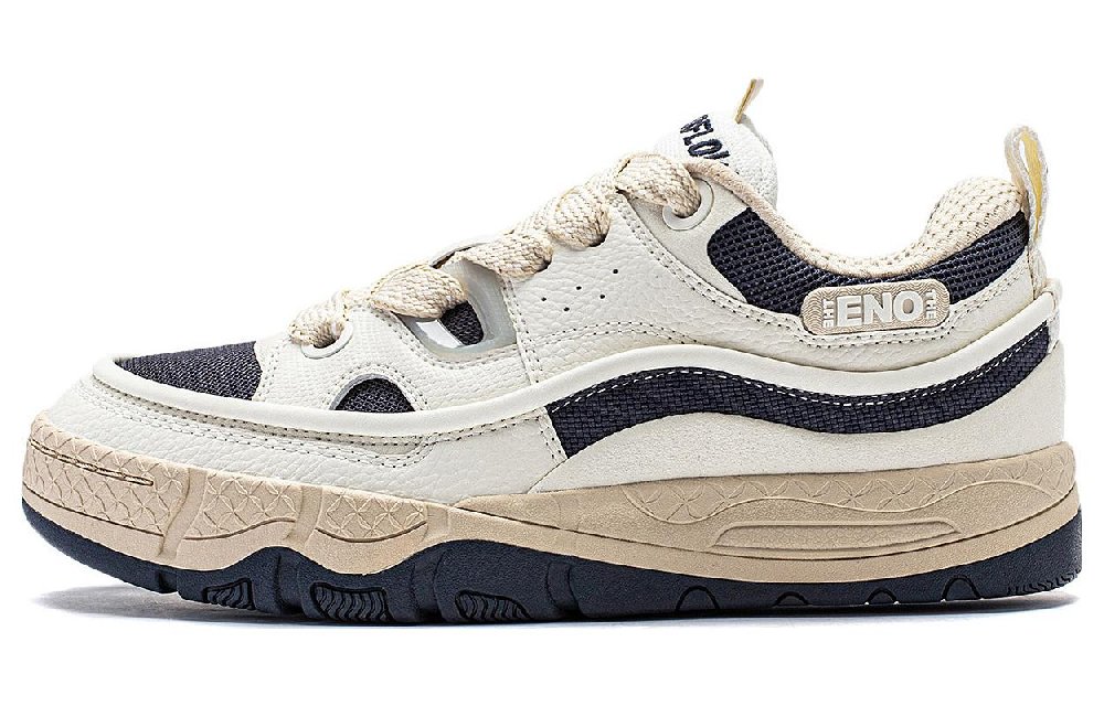 LiNing CF Renowned 3.5 Cushioning Wear-Resistant Low-Top Casual Shoes Men's Ecru