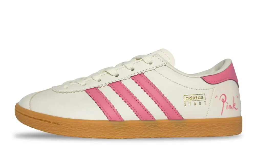 Adidas Originals Stadt Modern Low top German Army Trainers Unisex Beige Pink