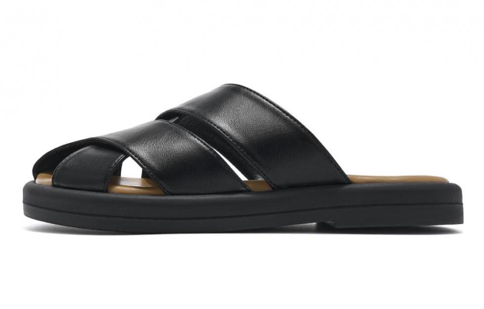 EBLAN Wrap-toe Slippers Women's Black