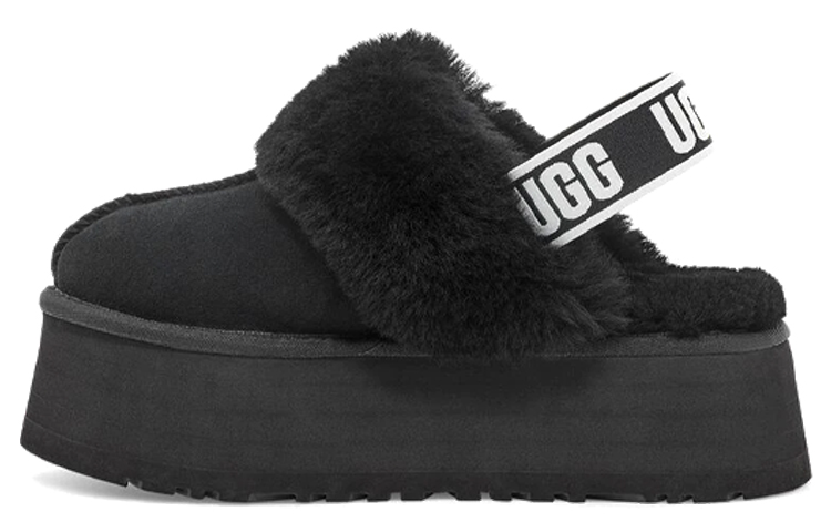 UGG Funkette Slipper Black Women's