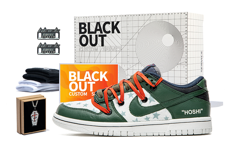 Nike Dunk Low-Top Skateboard Shoes GS Green